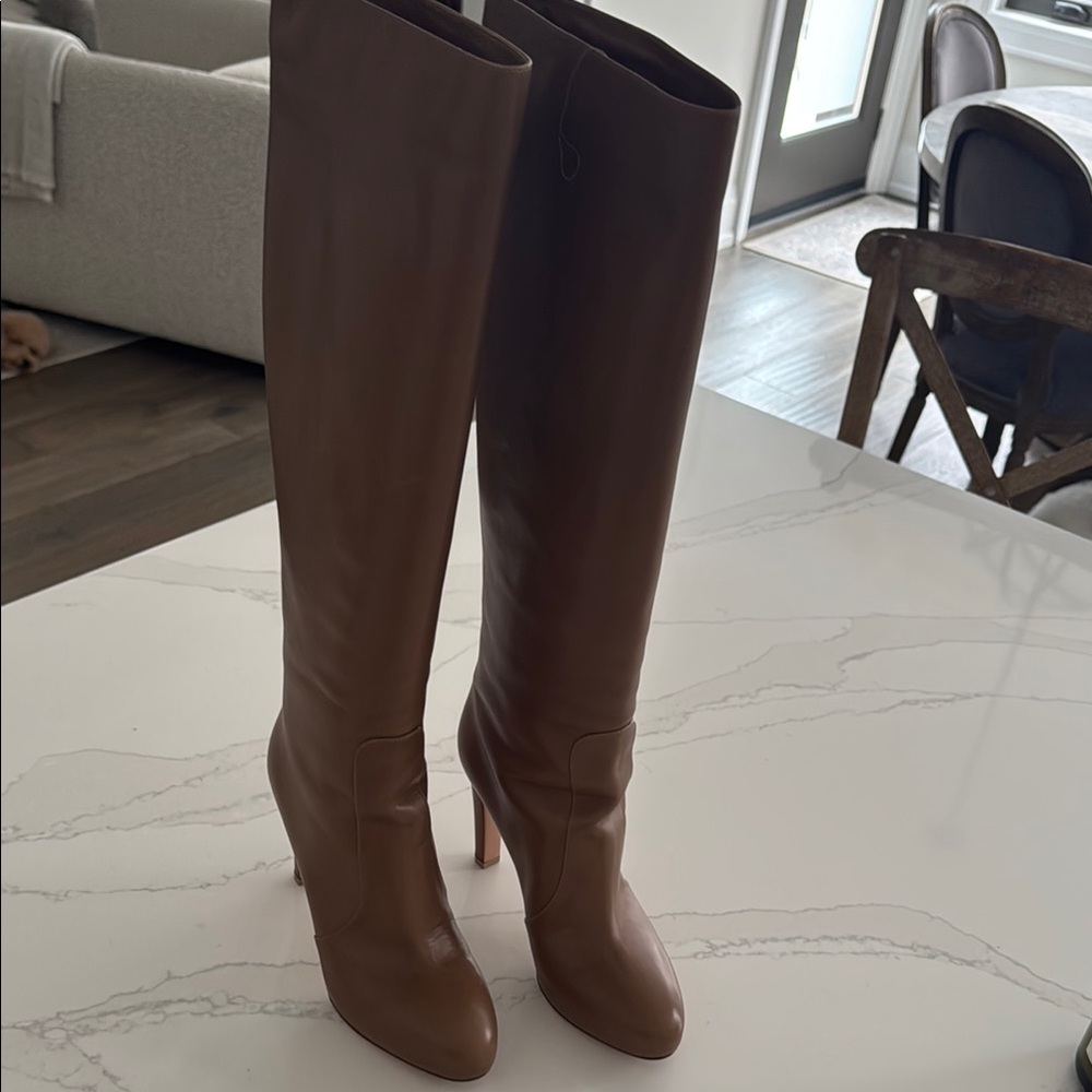 Gianvito Rossi Tan Leather Women's Heels